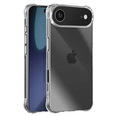 Ovitek za iPhone 17 Air, zaščita pred udarci z ojačanimi vogali, Prozorno