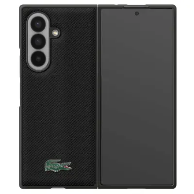 Samsung, Ohišje Lacoste za Galaxy Z Fold 7 z magnetno zaščito, Črna