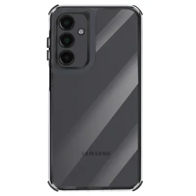 Ovitek za Galaxy A16, ojačan, dvomaterialna zasnova, teksturiran, nedrseč, Črna