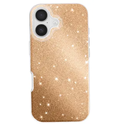 Ovitek za iPhone 17, dvobarvna zasnova in bleščeča obdelava, Zlata