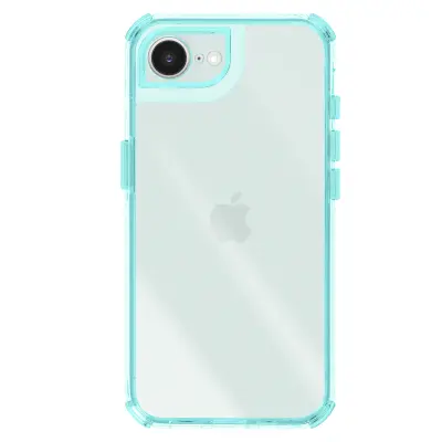 Ovitek za iPhone 16e, ojačan, dvomaterialna zasnova, teksturiran, nedrseč, Svetlo zelena