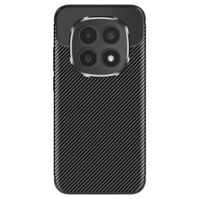 Ovitek za Redmi Note 15 5G iz silikona z učinkom karbona, nedrseč, Črna