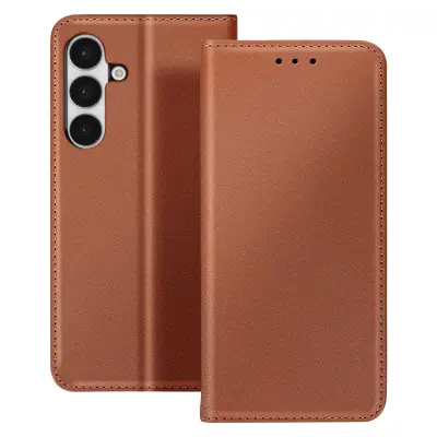 Folio etui za Galaxy S25 FE z držali za kartice in funkcijo stojala, Rjava