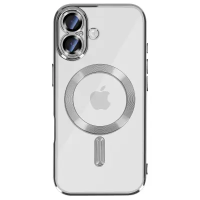 Ovitek za iPhone 17, model Ultra Hybrid, združljiv z brezžičnim polnjenjem Qi, Srebrna