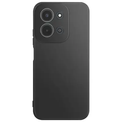 Ovitek za Redmi 15C iz mehkega silikona z ojačitvijo bloka kamere, Črna