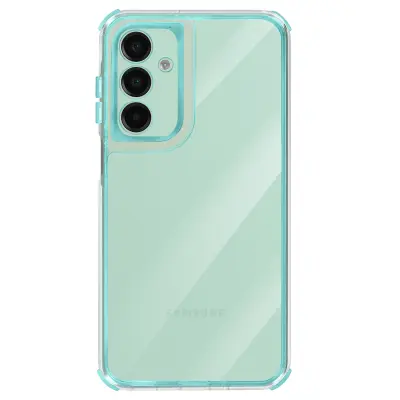 Ovitek za Galaxy A16, ojačan, dvomaterialna zasnova, teksturiran, nedrseč, Turkizna