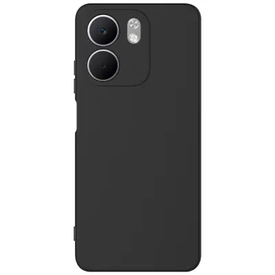 Ovitek za Oppo Reno14 F / 14 FS iz mehkega silikona na dotik z zapestnim trakom, Črna