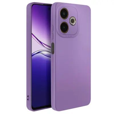 Mehak silikonski ovitek za Oppo A5 Pro z ojačitvijo kamere, Vijolična