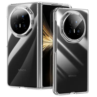 Ovitek za Honor Magic V5, trd, združljiv z brezžičnim polnjenjem, Prozorno