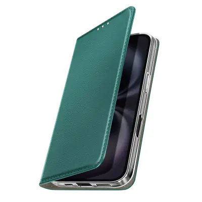 Folio etui za iPhone 17 z držalom za kartice in funkcijo stojala za video, Temno zelena