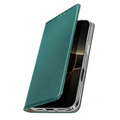 Folio etui za iPhone 17 Pro z držalom za kartice in funkcijo stojala za video, Temno zelena