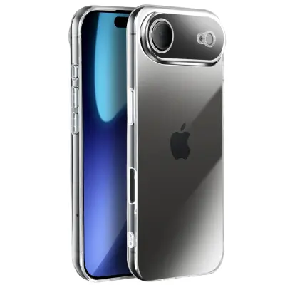 Ovitek za iPhone 17 Air iz mehkega robustnega silikona, Prozorno