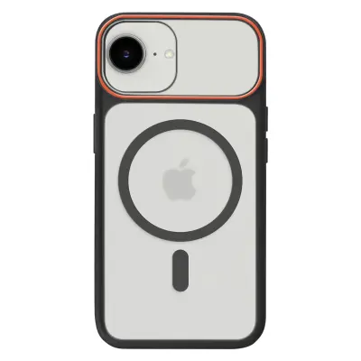 Ovitek za iPhone 16e, dvomaterialna zasnova, združljiv z MagSafe, Črna