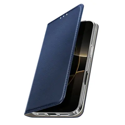 Folio etui za iPhone 17 Pro z držalom za kartice in funkcijo stojala za video, Modra noč