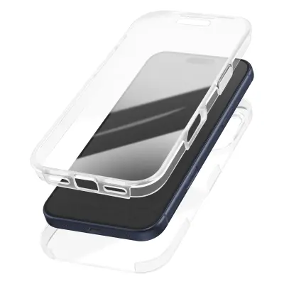 Celotno ohišje za iPhone 17 Pro Max Zaščita hrbta in zaslona, Prozorno