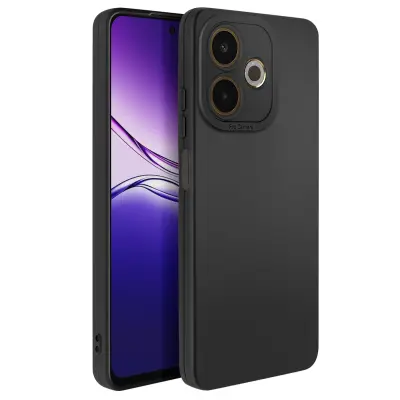 Mehak silikonski ovitek za Oppo A5 Pro z ojačitvijo kamere, Črna
