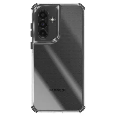 Ovitek za Galaxy A36, ojačan, dvomaterialna zasnova, teksturiran, nedrseč, Črna