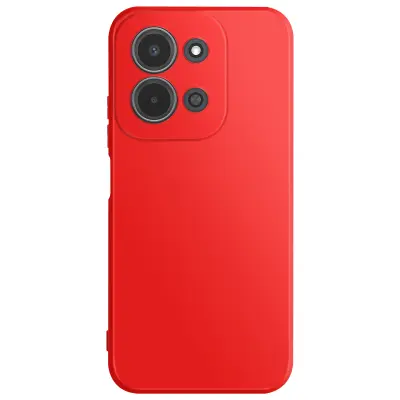 Ovitek za Redmi 15C iz mehkega silikona z ojačitvijo bloka kamere, Rdeča
