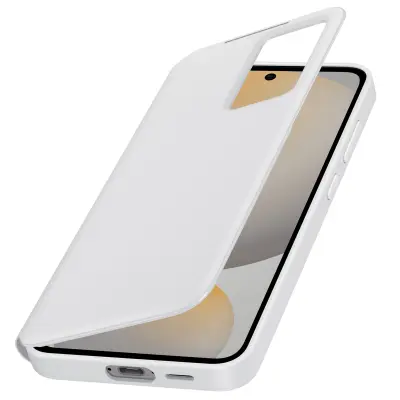 Samsung, Ohišje za Samsung Galaxy S24 FE Clap Window Touch Card Holder, Bela
