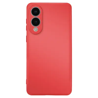Ovitek za Samsung Galaxy S25 Edge Soft-Touch iz poltrdega silikona, Rdeča