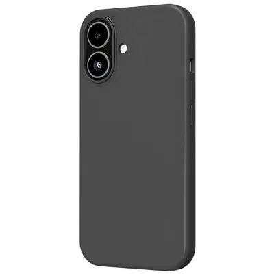 MW, Ovitek za iPhone 17 Združljiv MagSafe iz silikona, Črna