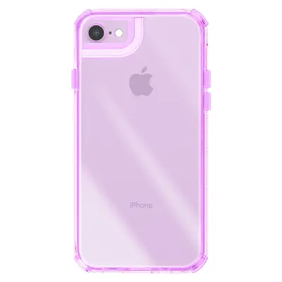 Ovitek za iPhone 7 / 8 / SE 2022, dvomaterialna zasnova, teksturiran, nedrseč, Vijolična