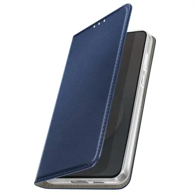 Folio etui za Galaxy S25 FE z držalom za kartice in video stojalom, Modra noč