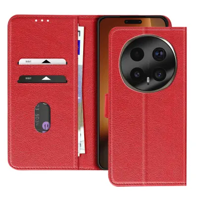 Folio etui za Honor Magic 8 Pro serija Chesterfield s funkcijo stojala, Rdeča