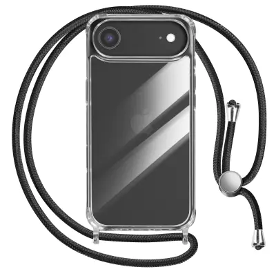 Ovitek za iPhone Air iz silikona Soft Touch z nastavljivo vrvico za okoli vratu, Prozorno