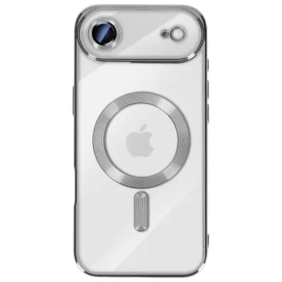 Ovitek za iPhone Air, model Ultra Hybrid, združljiv z brezžičnim polnjenjem Qi, Srebrna