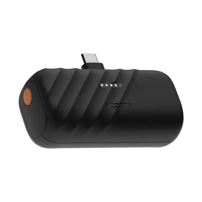 Xtorm, PowerBank USB-C 5000mAh, združljiv s hitrim polnjenjem PD 20W, model Go2 PowerShot, Črna