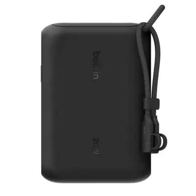 Belkin, Powerbank 10000 mAh 2 vrata USB-C Power Delivery 20 W BoostCharge s kablom USB-C, Črna