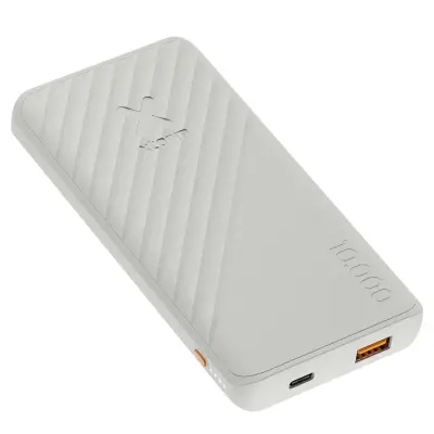 Xtorm, Powerbank Go2 U 15W 10000 mAh z 2 hitrima priključkoma USB-A/USB-C, Bela