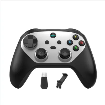 G6S Stikalo Bluetooth 5.3 Gamepad s Hall Joystick - Podpora za več platform Black + Silver