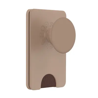 PopSockets, PopWallet MagSafe nosilec za pametni telefon z vgrajenim držalom za kartice, Bež