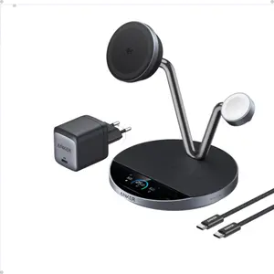 Brezžična polnilna postaja ANKER PRIME, 3 v 1, črna