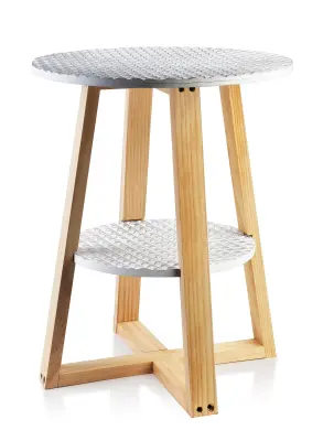 Miza Lammy 40Xh50Cm Bela-Zlata2 Vrhova