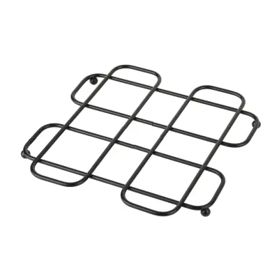 Podstavek iz kovine Modern Kitchen 18x18x1,5 cm črn 1 kos