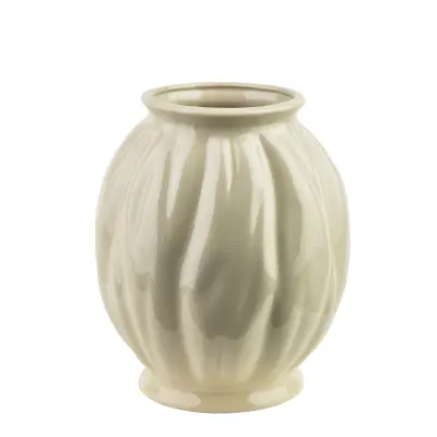 Vaza keramika Manon 11x18x22 cm bež 1 kos