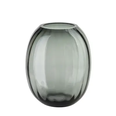 Vaza steklo Serenite 14x14x20 cm siva 1 kos
