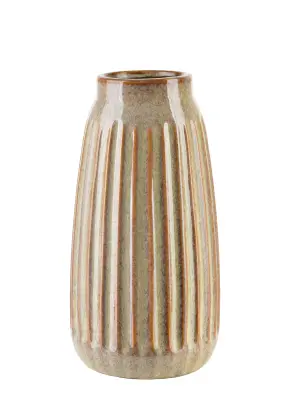 Vaza keramika Arina 15x15x28,5 cm bež 1 kos