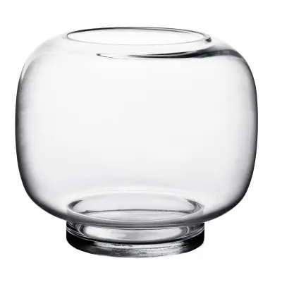 Vaza steklo Serenite 20x14x21 cm prozorna 1 kos