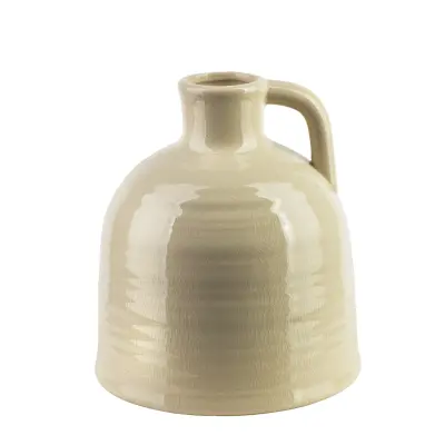 Vaza keramika Yarine Classic 6x16x22 cm ecru 1 kos