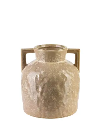 Vaza keramika Arina 8x18x20,5 cm bež 1 kos