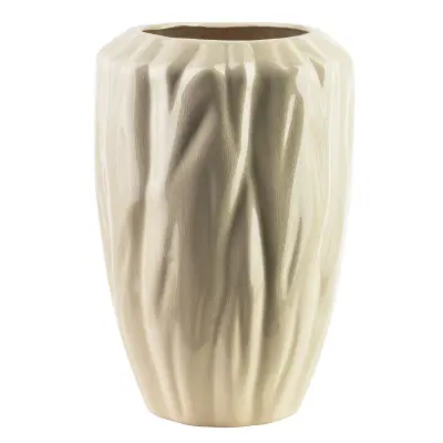 Vaza keramika MONDEX MANON 20x20x30 cm bež 1 kos