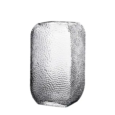 Vaza steklo Serenite 12x12x20 cm prozorna 1 kos