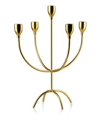 Cedric Gold Svečnik 25X16Xh32Cm, 5 Krakov