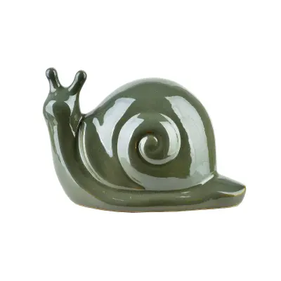 Mave Green Keramična Figura Polža 19X11X11Cm