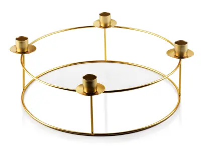 Svečnik Cedric Gold 30Cm X H11.5Cm