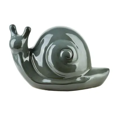 Mave Blue Keramična Figura Polža 25X14,5X15Cm
